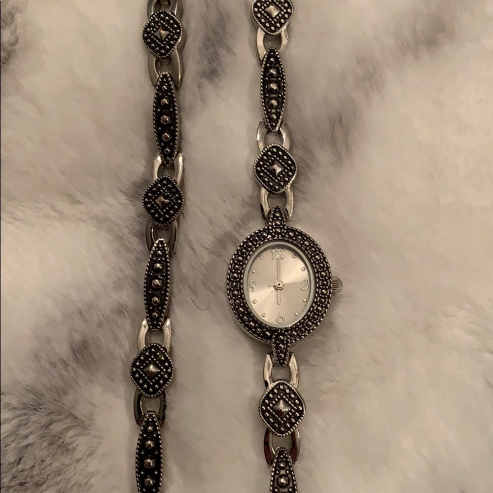 Silver Watch & Bracelet